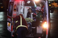 Chegada do jornalista brasileiro Rafael Henze, um dos feridos resgatados