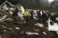 Queda avião Chapecoense-Foto Polícia Antioquia