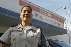 Mulheres são maioria no comando das Bases Comunitárias de Segurança na capitalNa foto: Capitã PM Camila Soledade, comandante da BCS de Rio SenaFoto: Carol Garcia/GOVBA