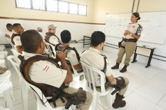 Mulheres são maioria no comando das Bases Comunitárias de Segurança na capitalNa foto: Capitã PM Camila Soledade, comandante da BCS de Rio SenaFoto: Carol Garcia/GOVBA