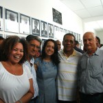 Laís Freire, Ramiro Campelo, Jucélia Nascimento, Hilton Couceiros, Joailton Azevedo e Núbia comemoram reinauguração