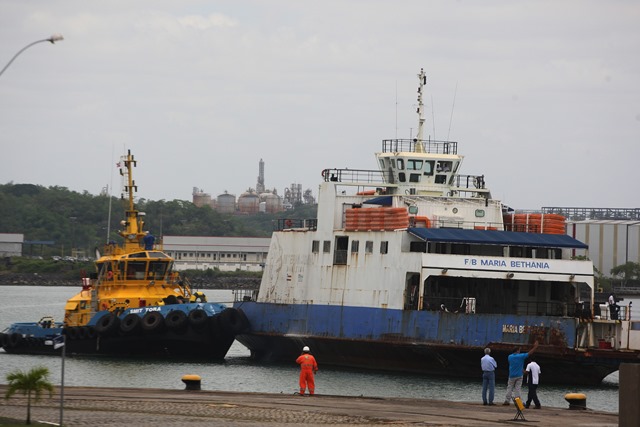 Ferrys passam por revisão geral para o verão Local: Base Naval de Aratu Foto: Elói Corrêa/GOVBA