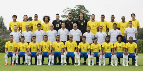 Foto oficial da seleção brasileira para a Copa do Mundo na Rússia