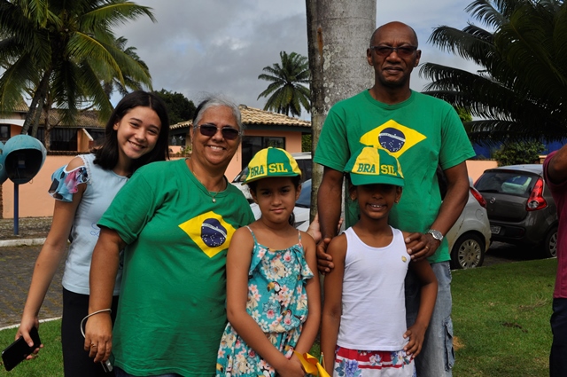 Família Pinheiro prestigiou o desfile