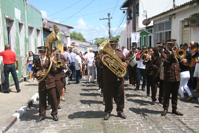 Filarmônica participou do cortejo cultural