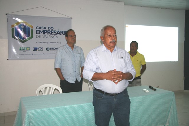 Presidentes da Casa do Empresário de Valença recepcionaram convidados