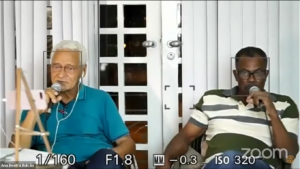 Candidato a prefeito Zé da Hora e seu vice Vital Silva apresentam propostas de governo em reunião do Rotary Club, que foi transmitida Ao Vivo pelo Youtube. (Foto: Reprodução/Youtube)