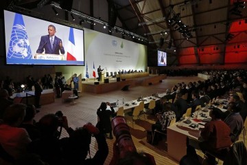 Presidente dos EUA, Barack Obama, discursa durante  a COP 21, em Paris. 30/11/2015 REUTERS/Stephane Mahe