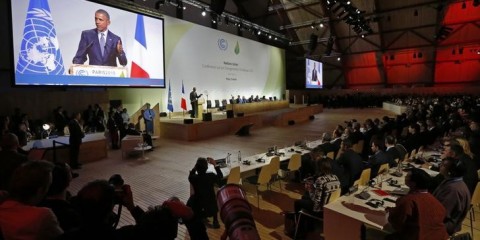 Presidente dos EUA, Barack Obama, discursa durante  a COP 21, em Paris. 30/11/2015 REUTERS/Stephane Mahe