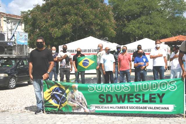 Valença Agora - » Policiais homenageiam PM Wesley Soares com passeata em  Valença