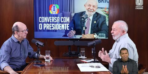 Brasília (DF), 29.08.2023 - Presidente Lula é entrevistado por Marcos Uchoa no programa Conversa com o Presidente, no Palácio da Alvorada, em Brasília. Imagem: Canal Gov