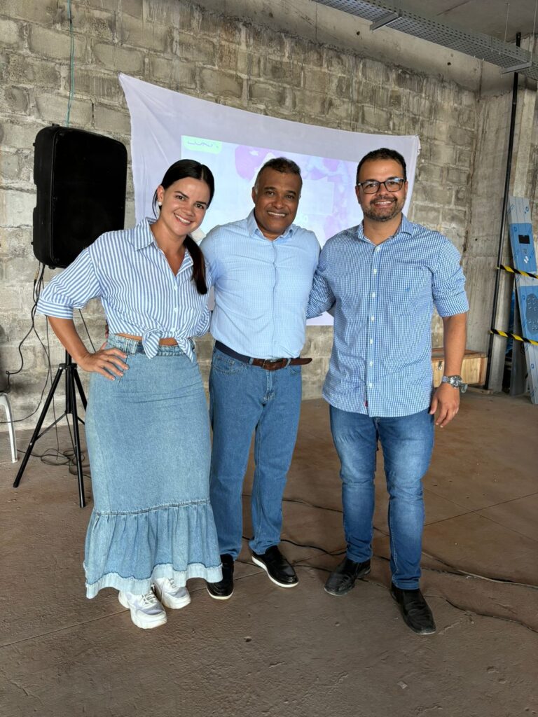 Corretora de imóveis Daiane Passos, esposa de  Lucas; Robson Araújo e Lucas Passos